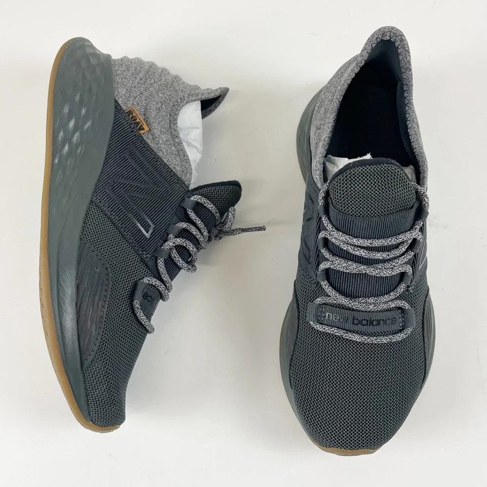 NEW New Balance ROAV Gray Black Running Shoes Sneaker Mens Size 7
